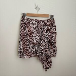 NWOT naked wardrobe leopard print mini skirt